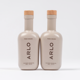 ARLO culinary argan oil duo set – two organic Moroccan argan oil bottles, front view