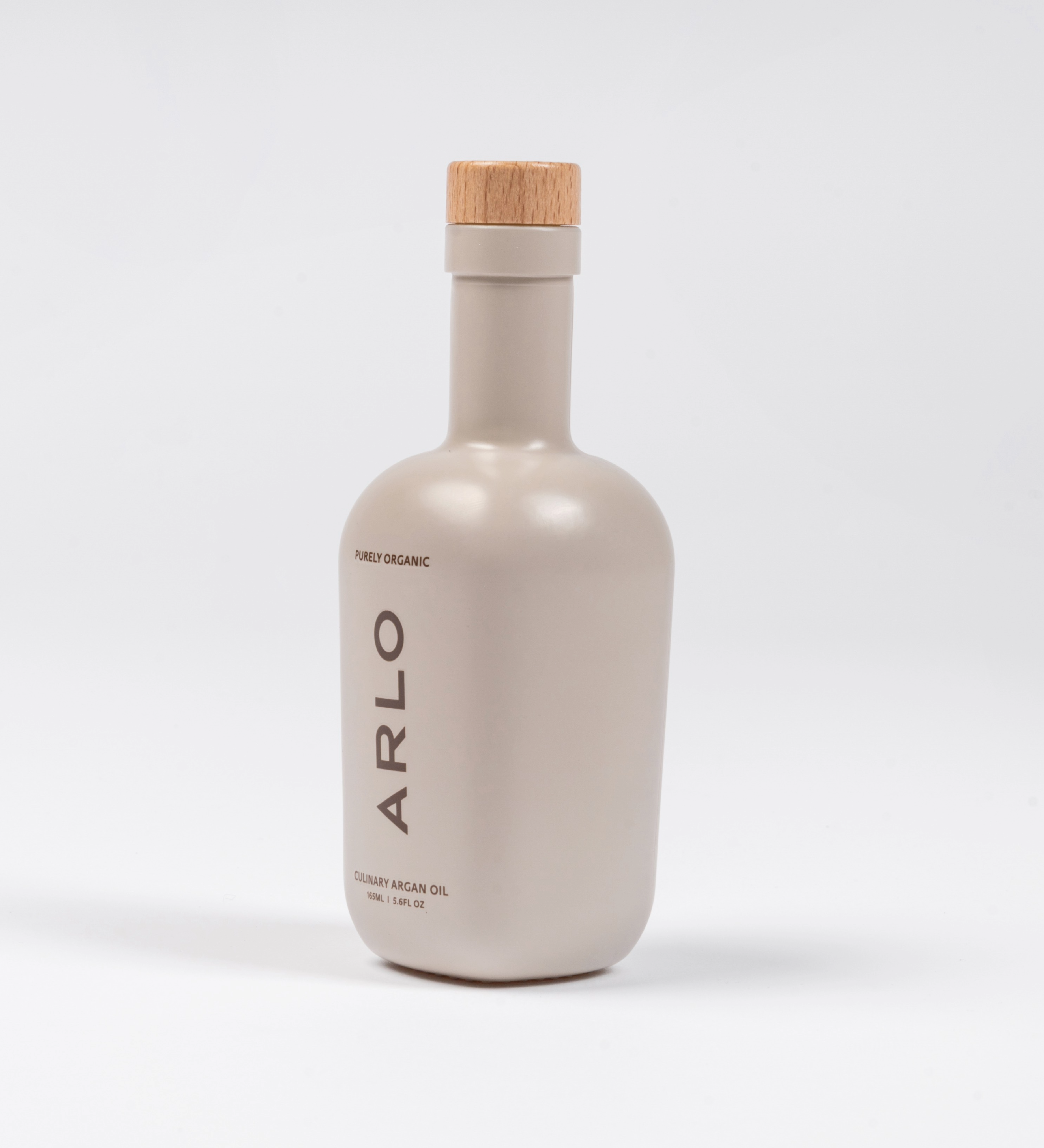 ARLO culinary argan oil single bottle, side angle – organic Moroccan argan oil for cooking